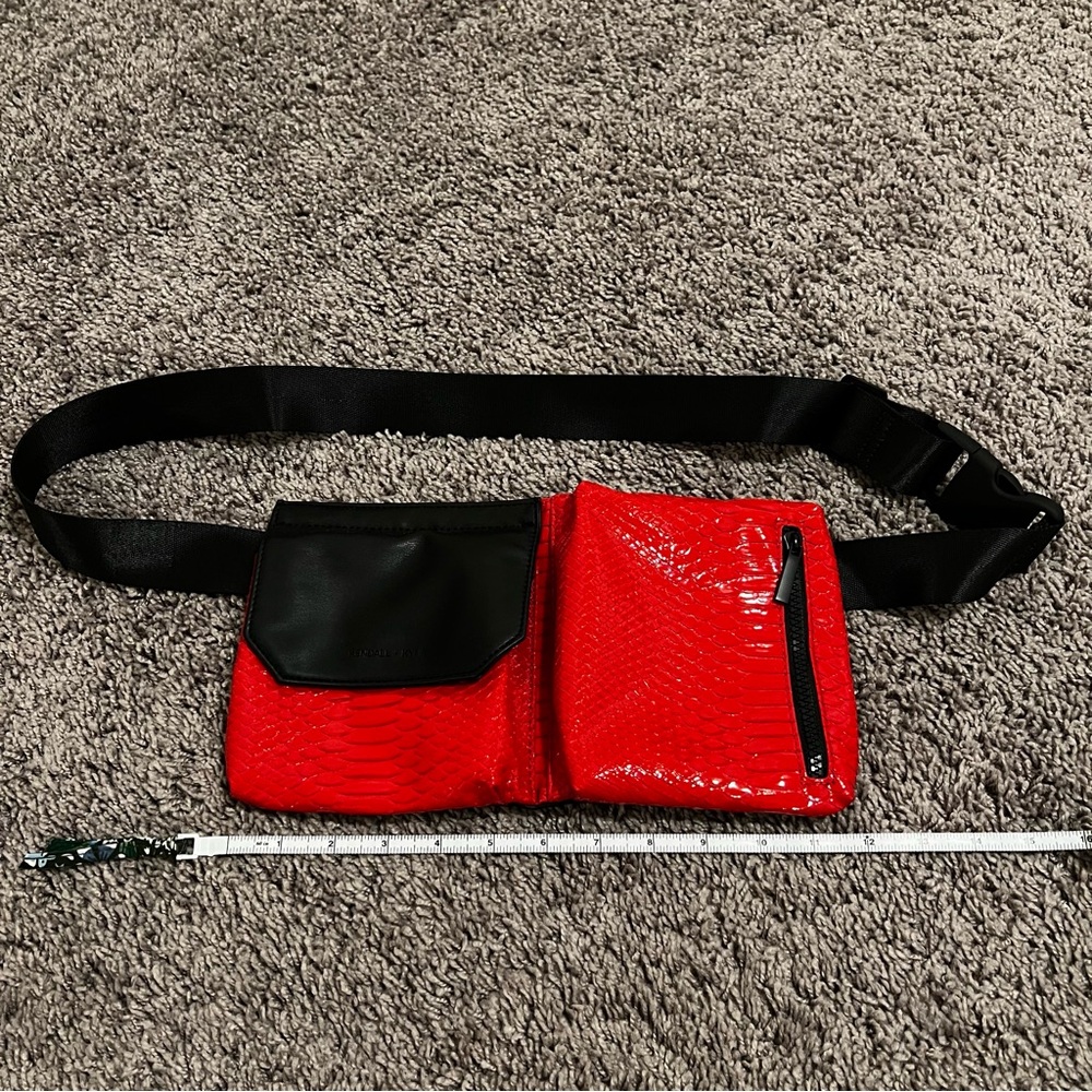 Kendall & Kylie Red and Black Belt Bag